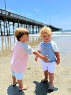 BEACON Pink White Raglan Tee 7 BEACON Pink White Raglan Tee -Me & Henry HB1271F 5HB1271E 3