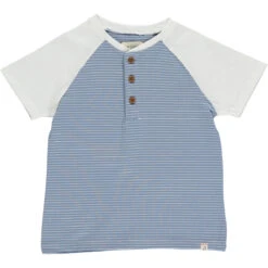 BEACON Deep Blue/White Raglan Tee