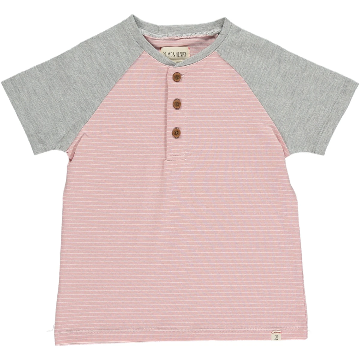 BEACON Pink White Raglan Tee 1 BEACON Pink White Raglan Tee