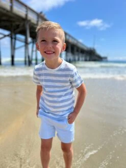 CAMBER Grey/White Tee -Me & Henry HB1272F 1HB170G 1