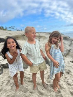 DODGER Beige/Lime/Grey Ribbed Henley Tee 6 DODGER Beige/Lime/Grey Ribbed Henley Tee -Me & Henry HB1274C HB170B 4