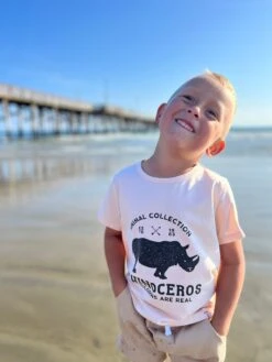 FALMOUTH Beige Unicorn Are Real Tee -Me & Henry HB1278b 2