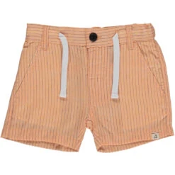 CREW Apricot/Navy Striped Shorts