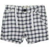 Crew Navy/White Plaid Shorts