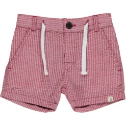Crew Coral Seersucker Shorts