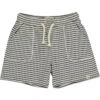 TIMOTHY Black/Cream Pique Shorts