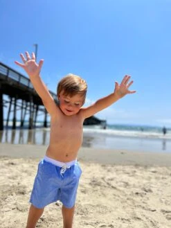 SPLASH Blue/White Swim Shorts -Me & Henry HB1286J 3