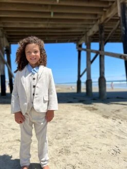 CLEMSON Cream Linen Vest -Me & Henry HB1290B 3HB1289B 3HB1291B 1