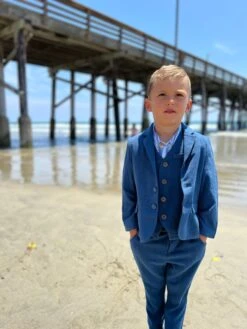 HAROLD Blue Woven Jacket -Me & Henry HB1291A 2HB1290A 2HB1289A 2