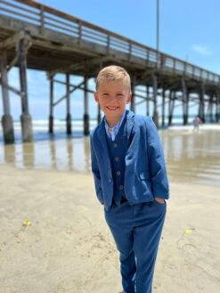 CLEMSON Blue Linen Vest -Me & Henry HB1291A 3HB1290A 3 eb2f38ea de27 46aa 9169 088af1225bfe