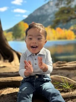 SEYMOUR Pale Blue Pique Polo Onesie -Me & Henry HB1302A PALEBLUE 3