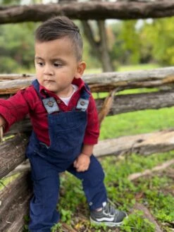 JASPER Red/Black Plaid Woven Onesie -Me & Henry HB1312NHB332A