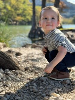 Me & Henry -Me & Henry HB1314K CREAMBLACKSTRIPE 2