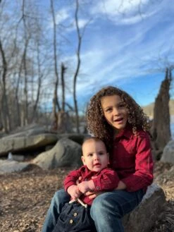 JASPER Red/Black Plaid Woven Onesie -Me & Henry HB1333B 4HB1392N 4HB1312N 4