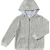 BELLAMY Grey Knitted Hooded Tops