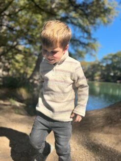 MACCHU Cream Sherpa Zip Up -Me & Henry HB1345C 8