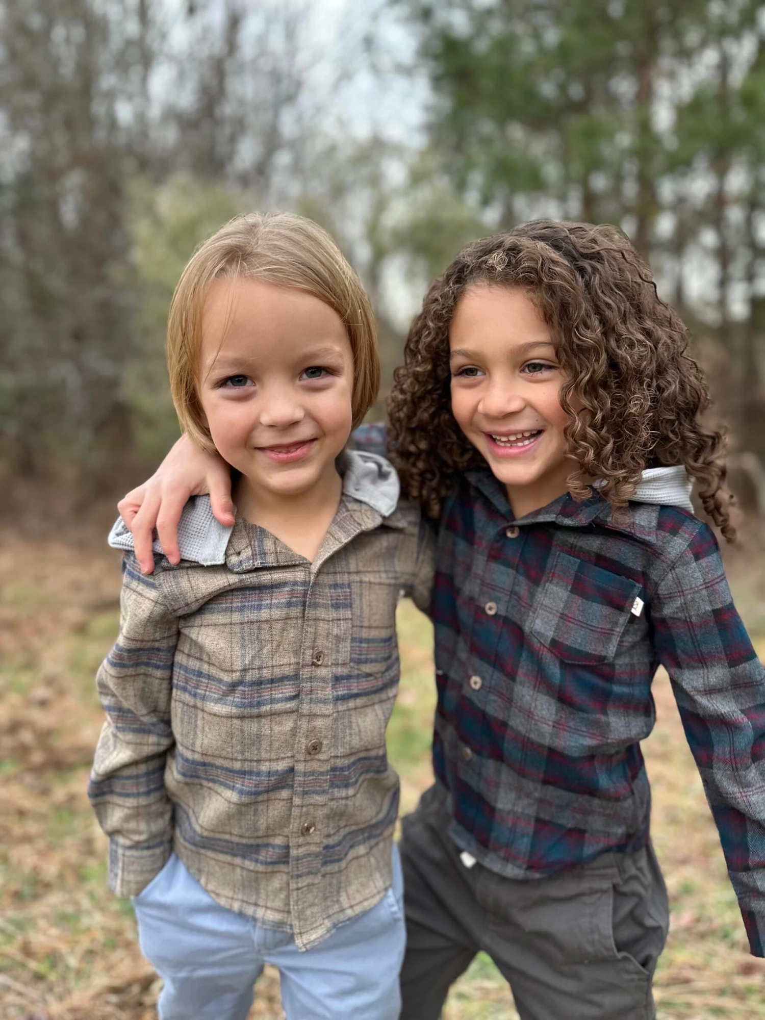 ERIN Beige Plaid Hooded Shirt 3 ERIN Beige Plaid Hooded Shirt - Image 3