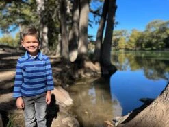 MIDWAY Royal/Blue Stripe Polo -Me & Henry HB1373A ROYALBLUE 3