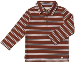 MIDWAY Brown/Royal Stripe Polo