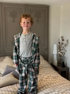 ROCKFORD Green/Brown/Navy Plaid Lounge Pants 8 ROCKFORD Green/Brown/Navy Plaid Lounge Pants -Me & Henry HB1374K HB790C HB792B