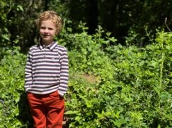 SPENCER Navy/Rust/Cream Pique Polo -Me & Henry HB1375E HB1339E 2