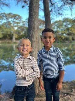 SPENCER Blue/White Polo -Me & Henry HB1375G HB1373H 2