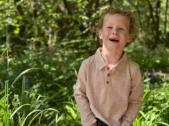 SPENCER Blue Apricot Pique Polo -Me & Henry HB1375b 3