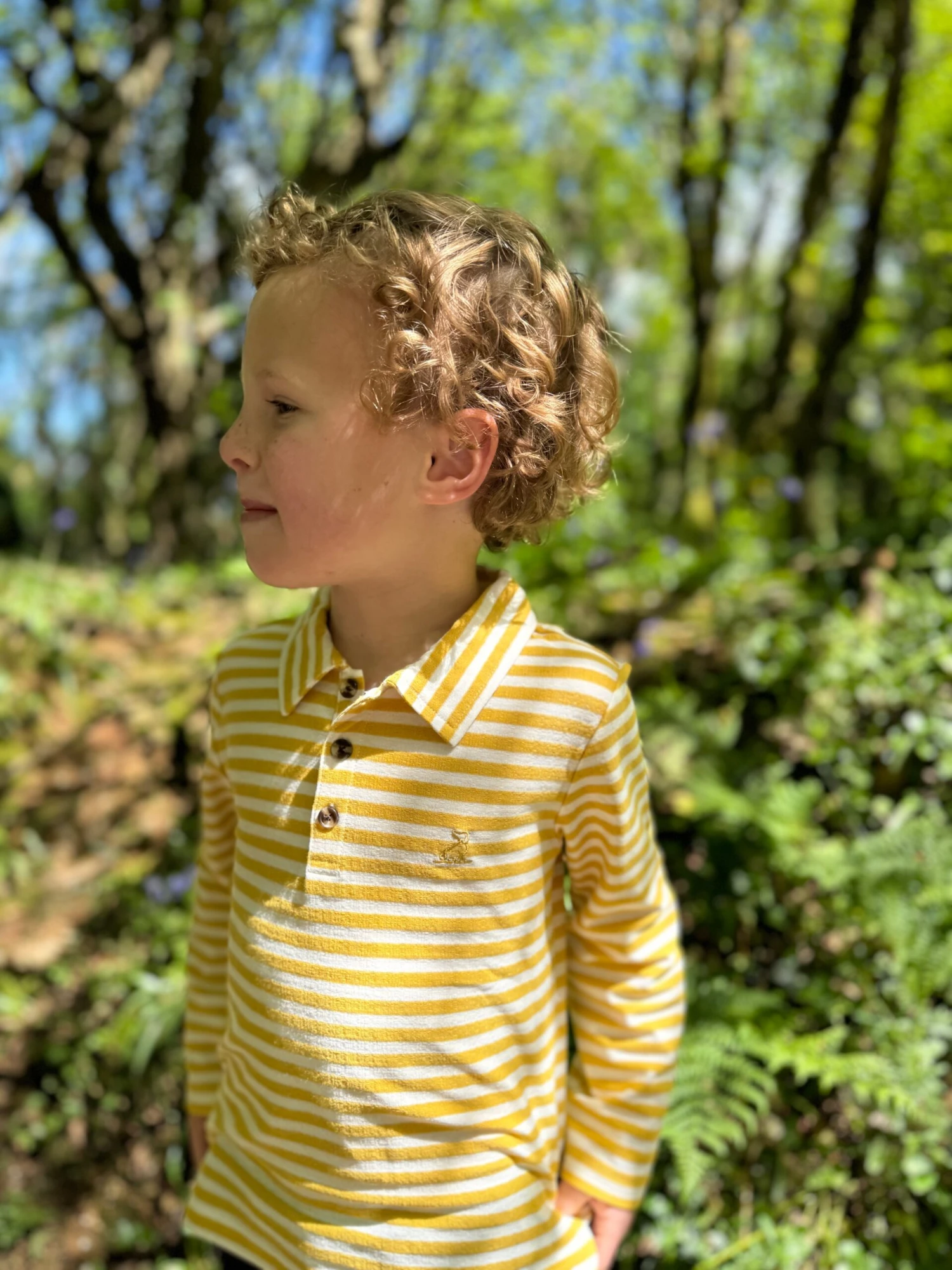 SPENCER Gold/White Polo 4 SPENCER Gold/White Polo - Image 4