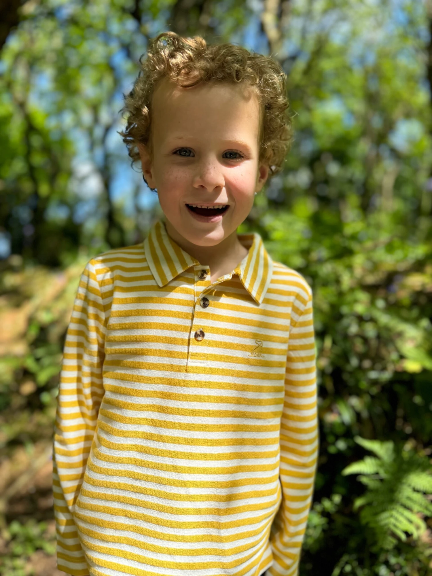 SPENCER Gold/White Polo 2 SPENCER Gold/White Polo - Image 2