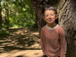 MASCOT Rust/White Stripe Henley 8 MASCOT Rust/White Stripe Henley -Me & Henry HB1376D 2