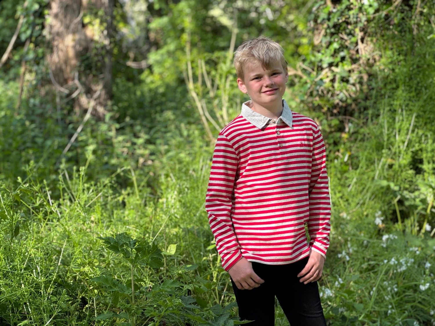 MIDWAY Red/Grey Stripe Polo 5 MIDWAY Red/Grey Stripe Polo - Image 5