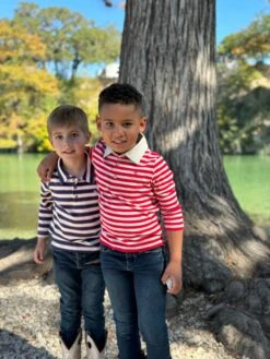 SPENCER Navy/Rust/Cream Pique Polo -Me & Henry HB1378H HB342A HB1375E HB342A 2 d40b2246 8d19 4c73 9e39 7049a1c2c879