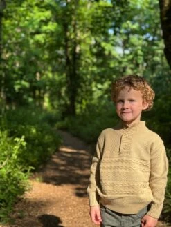 CABLE Beige Sweater -Me & Henry HB1379B 2