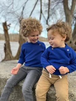 MORRISON Royal Blue Baby Sweater -Me & Henry HB1380A 2HB525A 2