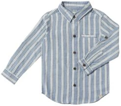 ATWOOD Blue/White Stripe Woven Shirt