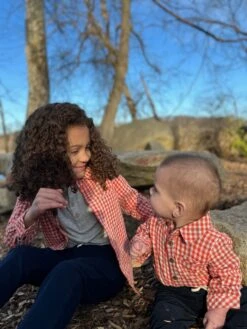 Pumpkin Micro Plaid JASPER Woven Onesie -Me & Henry HB1393HHB1374KHB1337CHB1313H 5899c251 7588 4dc0 a8b3 8ea719c2ba23