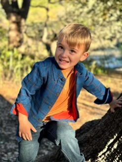 ATWOOD Royal/Black Micro Plaid Woven Shirt -Me & Henry HB1393JJ 1HB1374G 1HB342A 1 6af3f47a b5cd 45f8 b6b5 d996f554a488