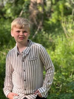 ATWOOD Black/Cream Stripe Woven Shirt 12 ATWOOD Black/Cream Stripe Woven Shirt -Me & Henry HB1394G 2 a29fb192 1503 47cc 843a cfcc01657065