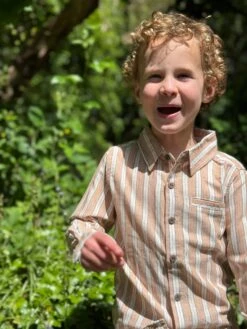 ATWOOD Beige/White Stripe Woven Shirt -Me & Henry HB1395C 2