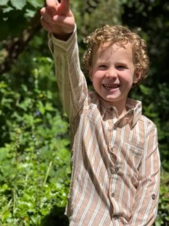 ATWOOD Beige/White Stripe Woven Shirt -Me & Henry HB1395C 3
