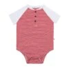 LEAGUE Red/White Striped Raglan Onesie