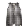 CABIN Navy/Cream Plaid Playsuit