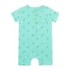 MARTINGALE Aqua Henry Print Henley Romper