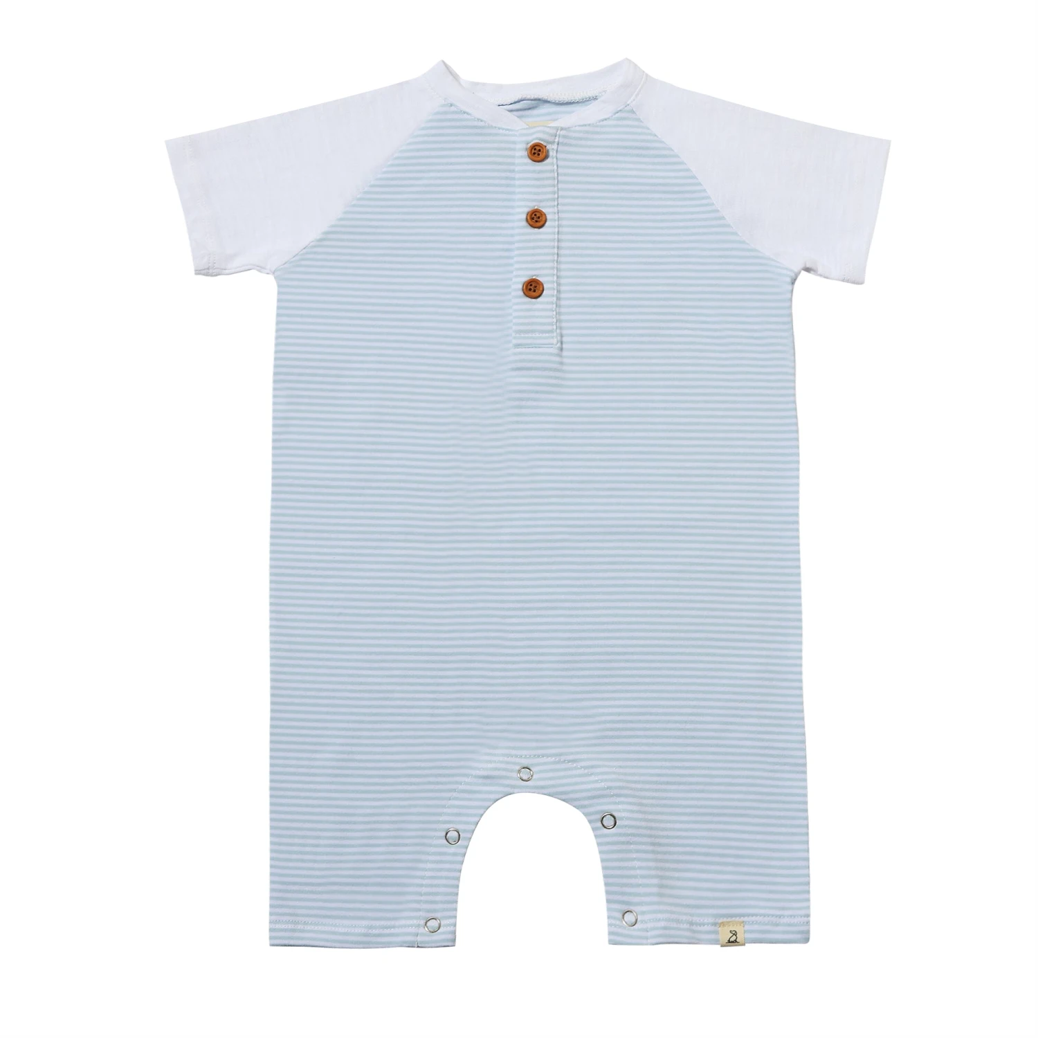 AFLOAT Blue/White Stripe Raglan Romper 1 AFLOAT Blue/White Stripe Raglan Romper
