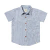 Mens Newport Woven Shirt Royal/white Stripe