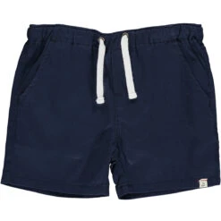 HUGO Navy Twill Boys Shorts
