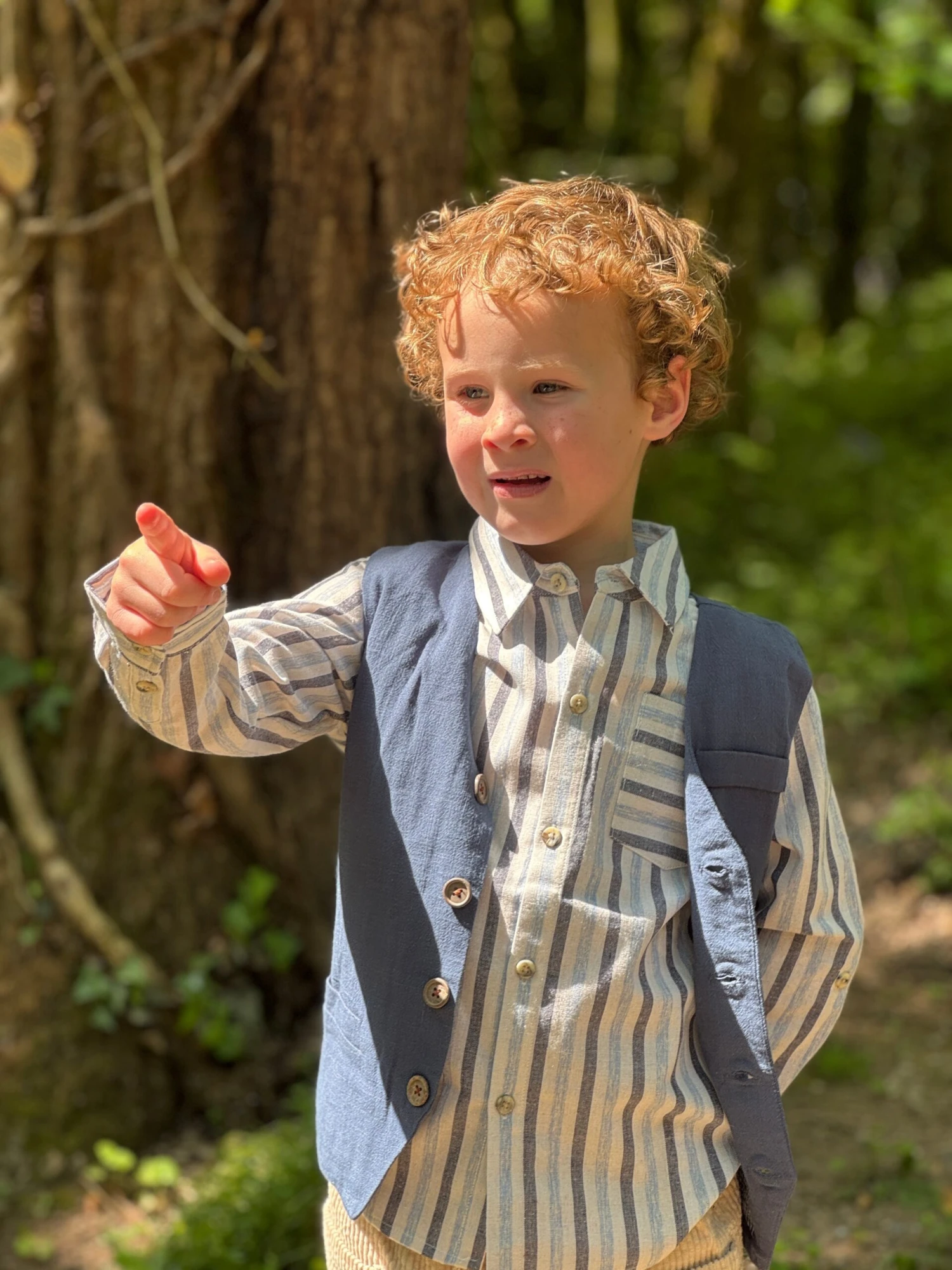 CLEMSON Blue Cotton Vest 4 CLEMSON Blue Cotton Vest - Image 4