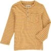 Gold Stripe Henley Tee