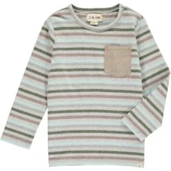 Grey Multi Stripe Tee