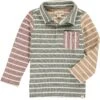 Green/Multi Stripe Polo Shirt